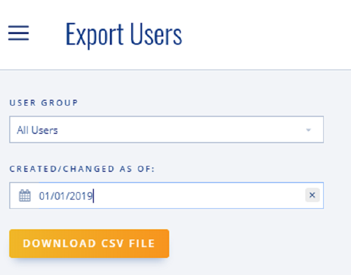 Export Users